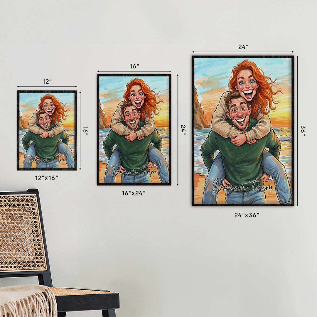 Personalized Poster "Couple Sketch"