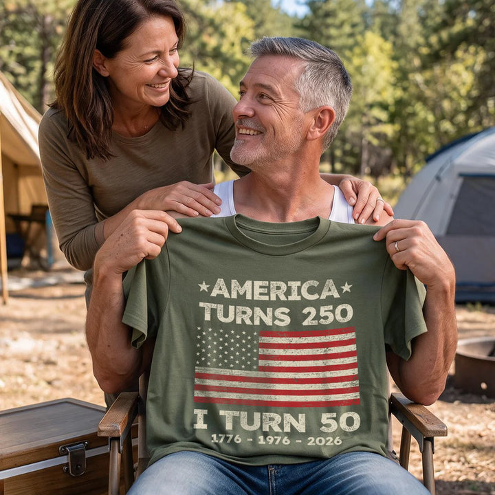 Personalized T-Shirt "America turns 250"