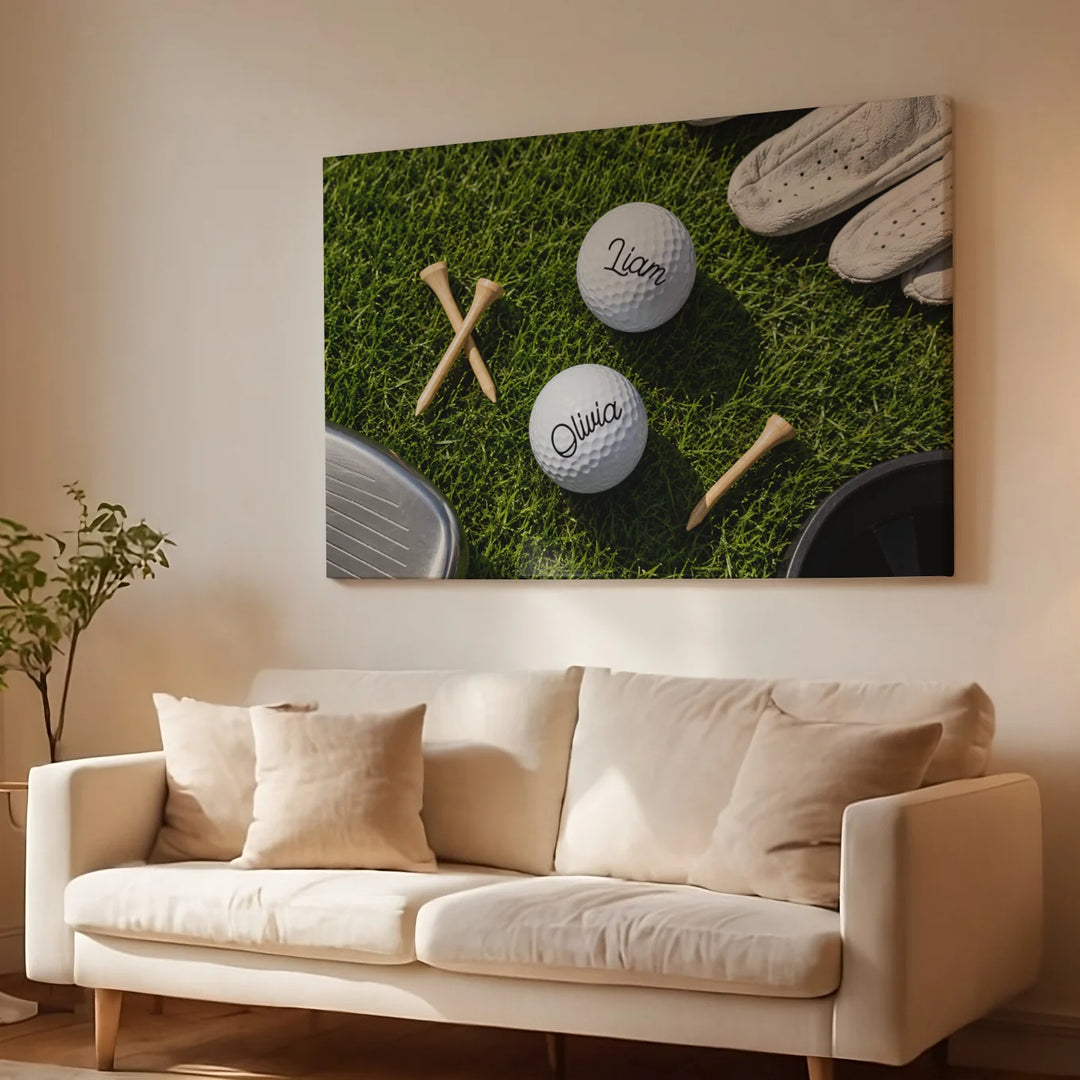 Personalized Canvas "Golf Course"