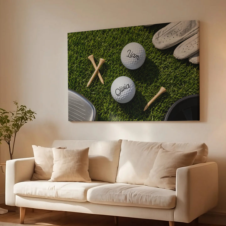 Personalized Canvas "Golf Course"
