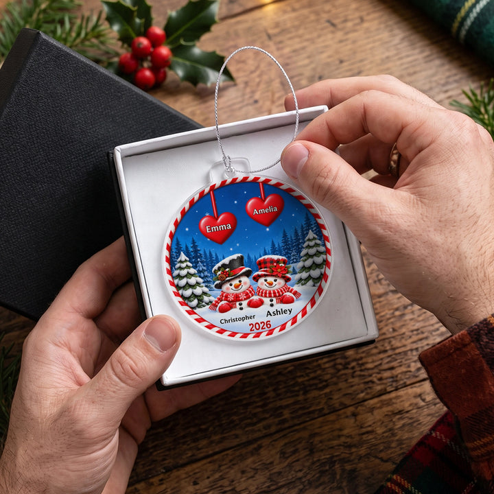 Personalized Christmas Ornament "Snowman"