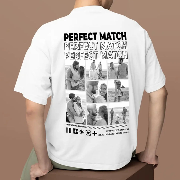 Personalized Oversized T-Shirt "Perfect Match"