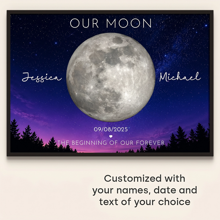 Personalized Poster "Our Moon"