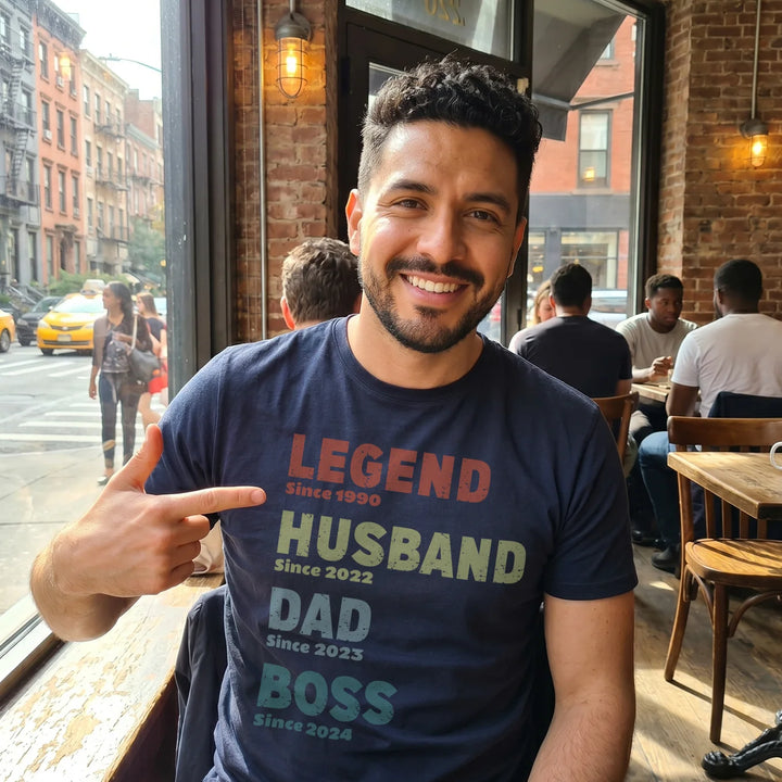 Personalized T-Shirt “Legend, Husband, Dad”