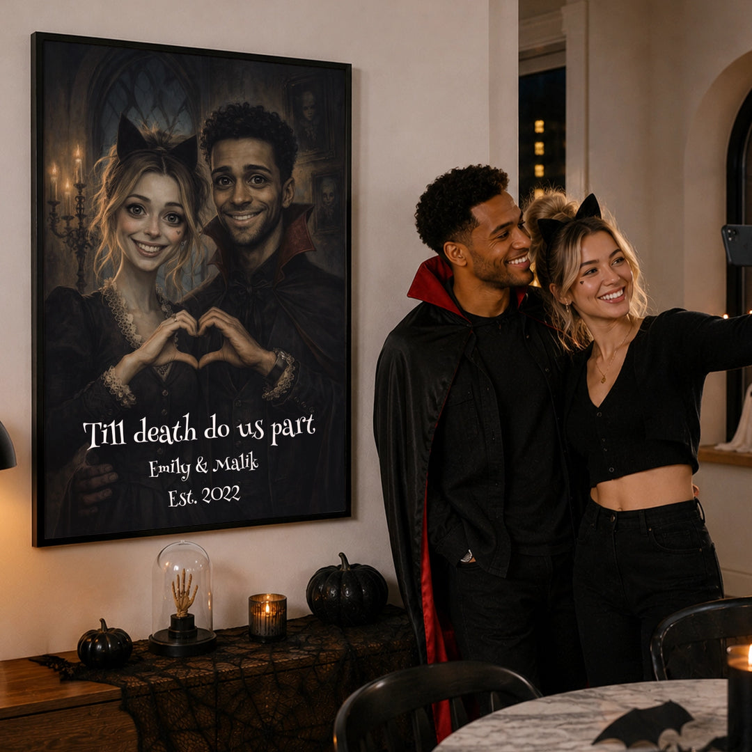 Personalized Poster "Spooky Couple"