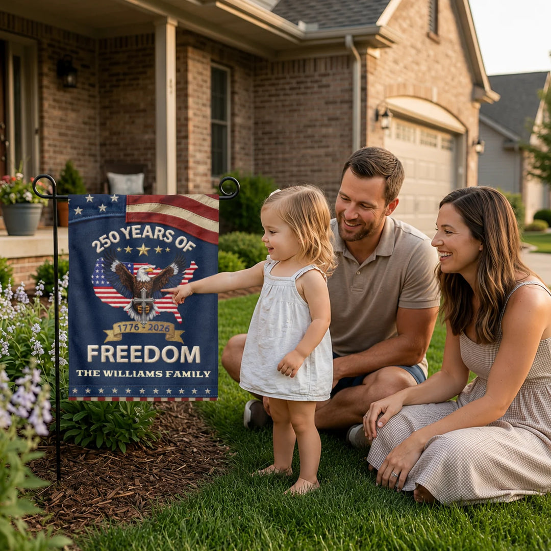 Personalized Flag "250 Years Freedom"