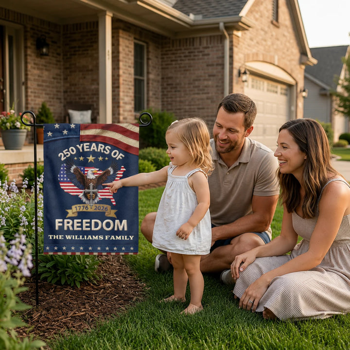 Personalized Flag "250 Years Freedom"
