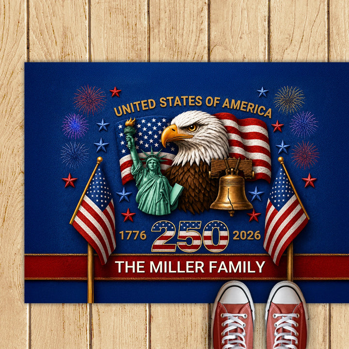 Personalized Doormat "250 Years"