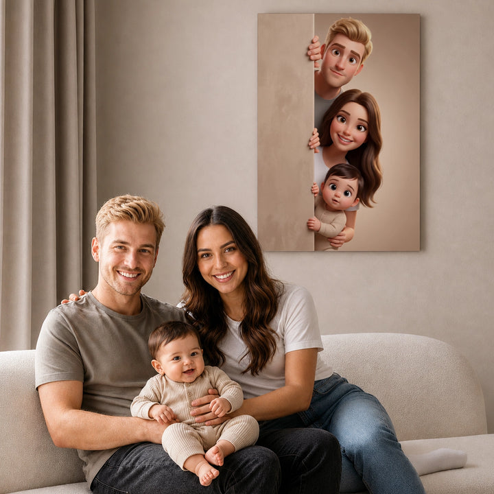 Personalized Canvas "Behind the Wall"