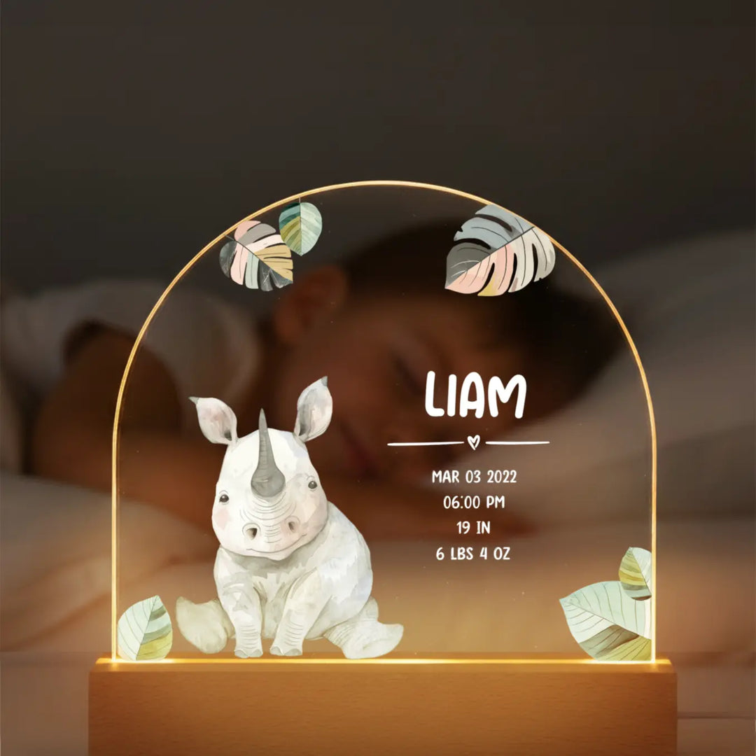 Personalized Night Light "Favorite Animal"