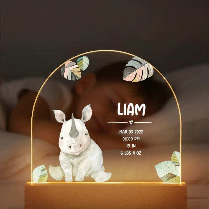 Personalized Night Light "Favorite Animal"