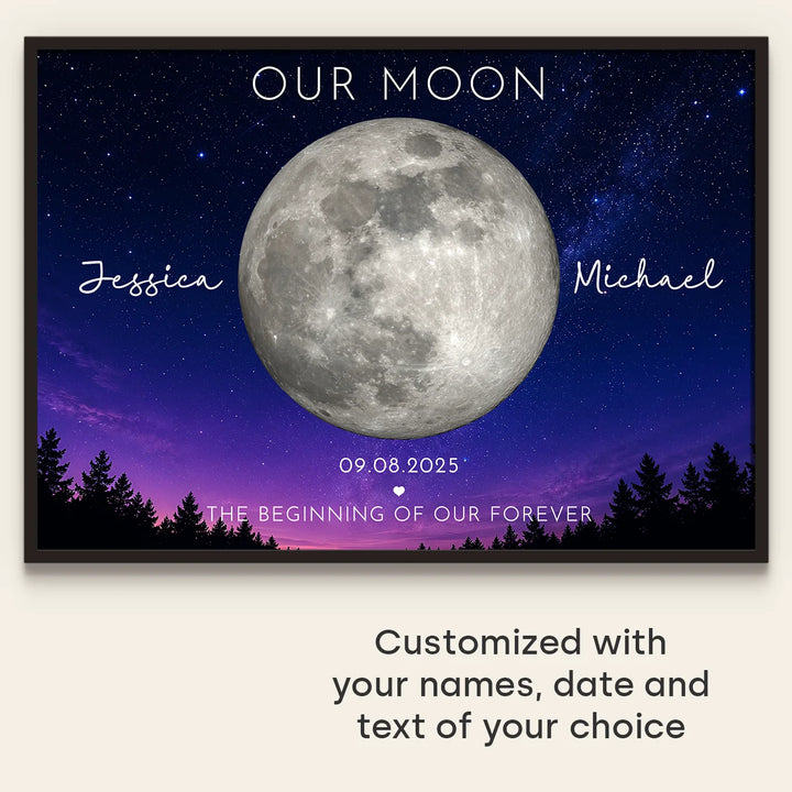 Personalized Poster "Our Moon"