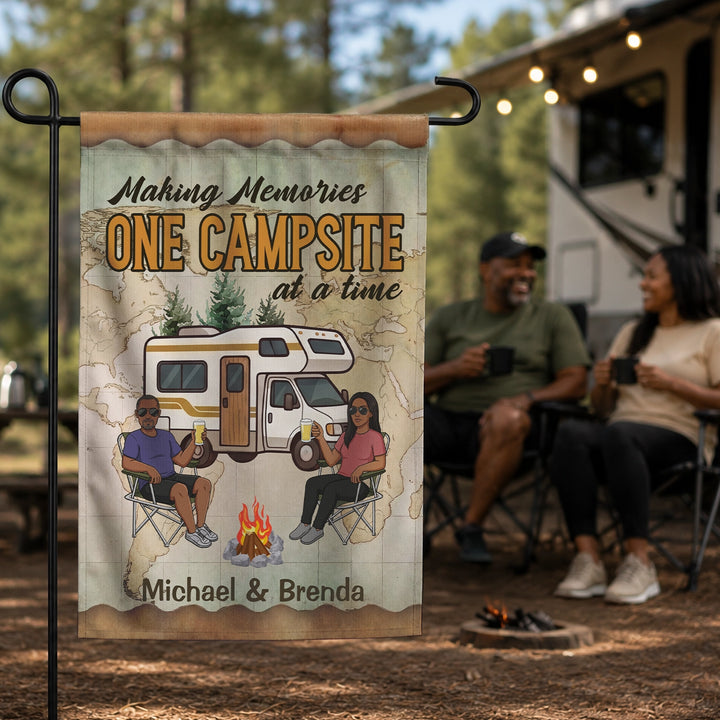 Personalized Flag "Camping Memories"