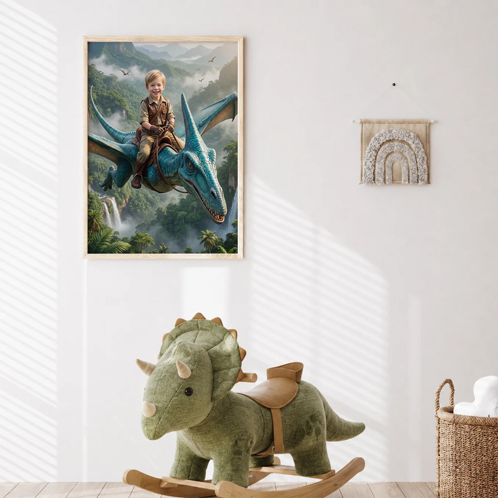 Personalized Poster "Flying Dino"