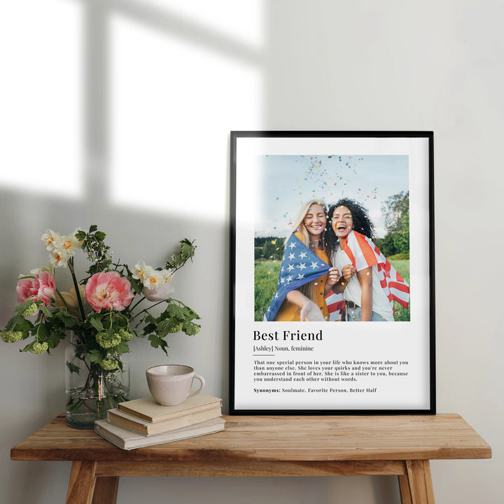 Personalized Photo Poster "Best Friend Definition"