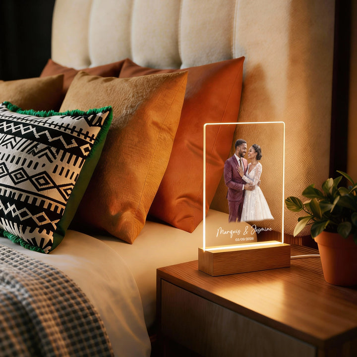 Personalized Glowlight "Wedding Watercolors"