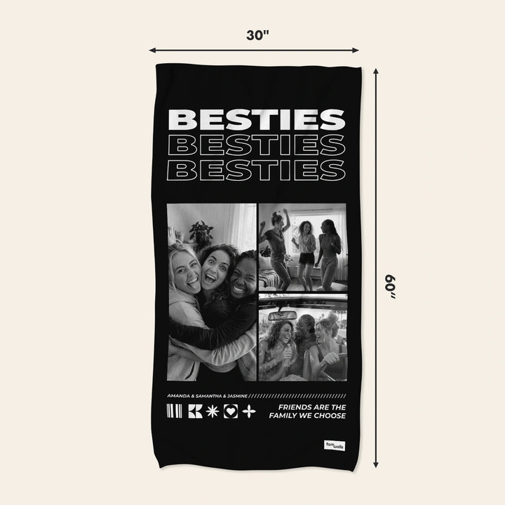 Personalized Towel "Besties"