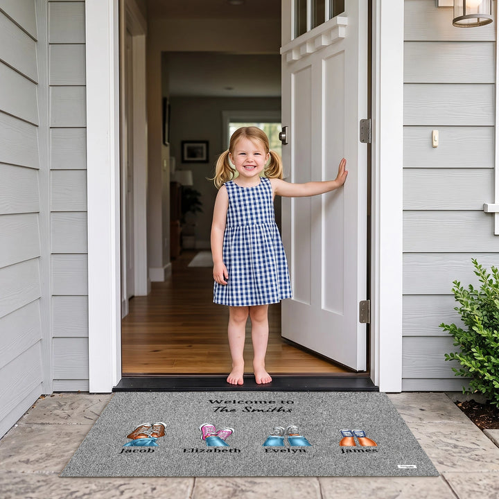 Personalized Doormat "Your Sneakers"