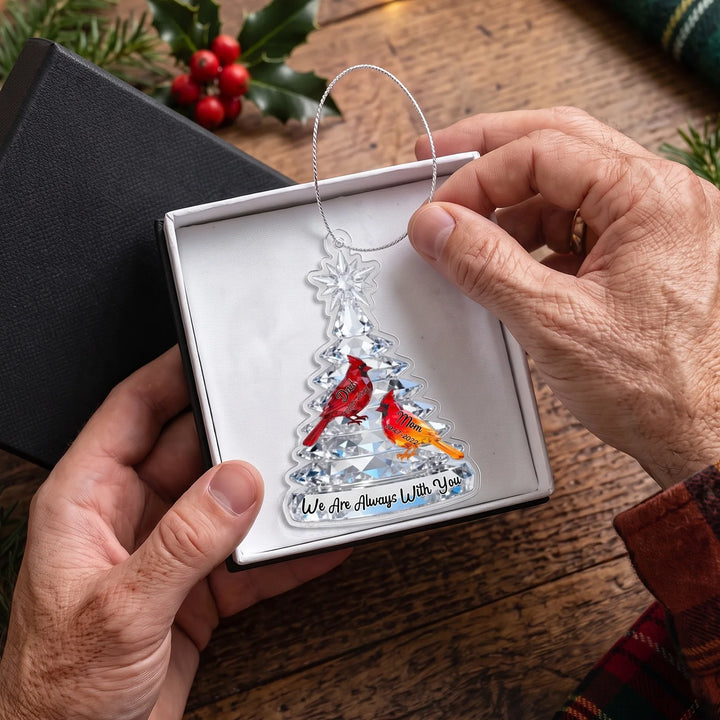 Personalized Christmas Tree Ornament "Cardinals Memorial"
