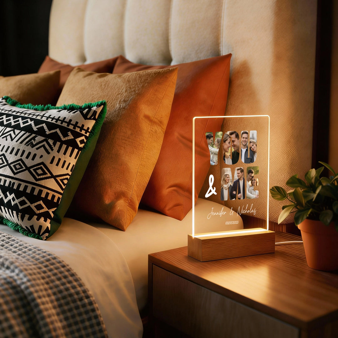 Personalized Acrylic Light “You and Me” | Night Light, Decorative Light