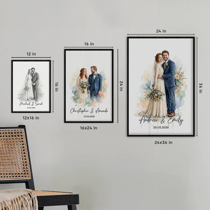 Personalized Poster "Watercolor Wedding"