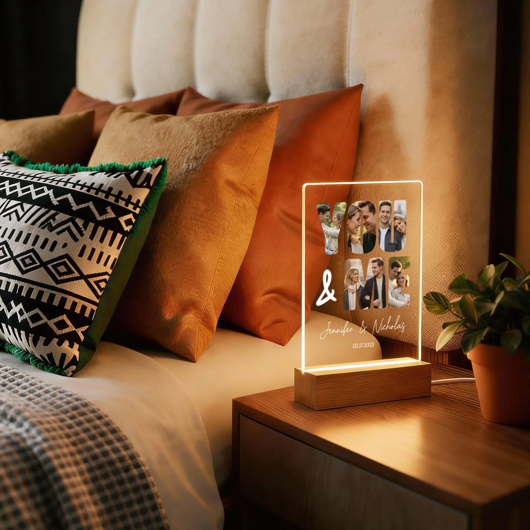 Personalized Acrylic Light “You and Me” | Night Light, Decorative Light