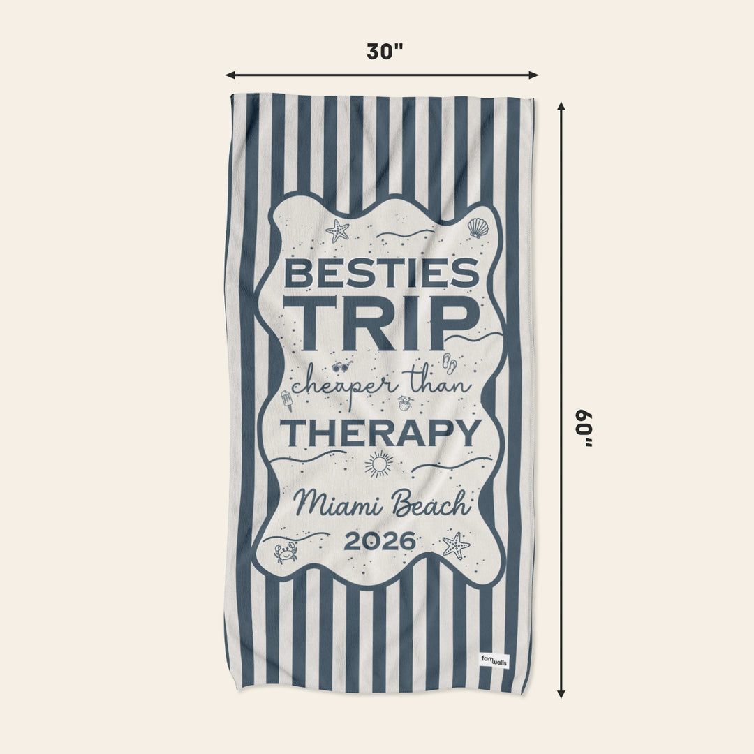 Personalized Bath Towel “Besties Trip”