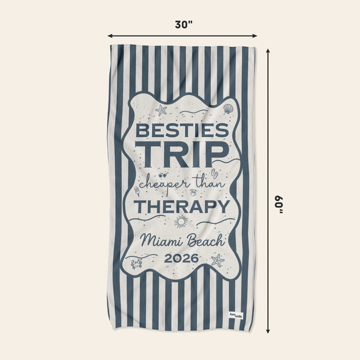 Personalized Bath Towel “Besties Trip”