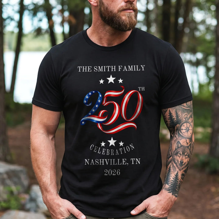 Personalized T-Shirt "250 Years Family"