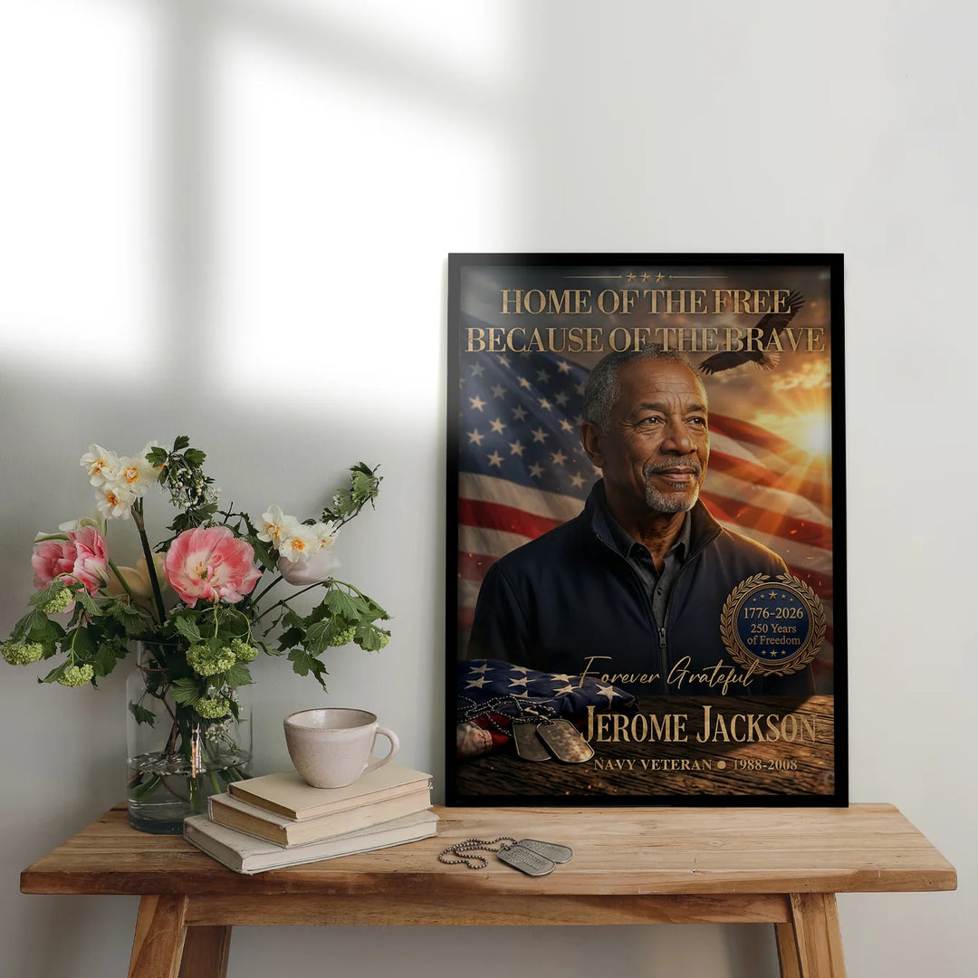Personalized Poster "Home of the Free"