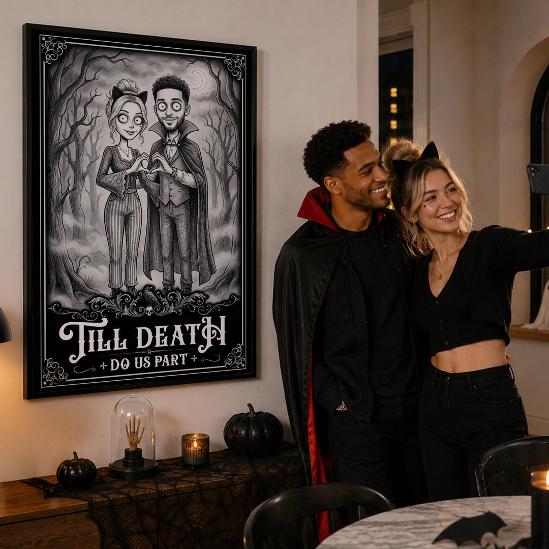 Personalized Poster "Halloween Couple"