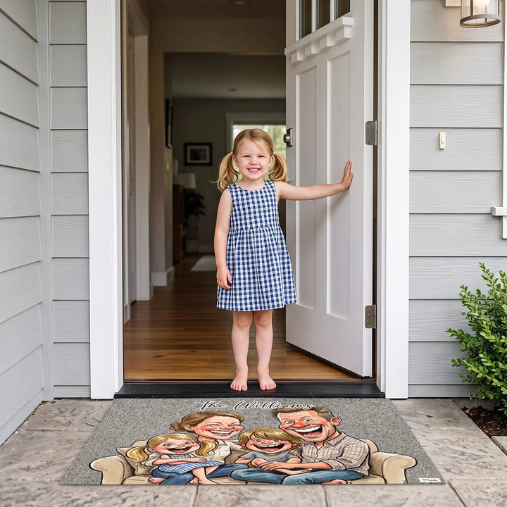 Personalized Doormat "Sketch Family"