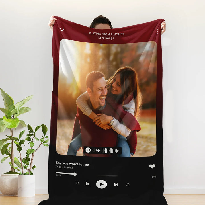 Personalized blanket "Favorite Song" Song Cover