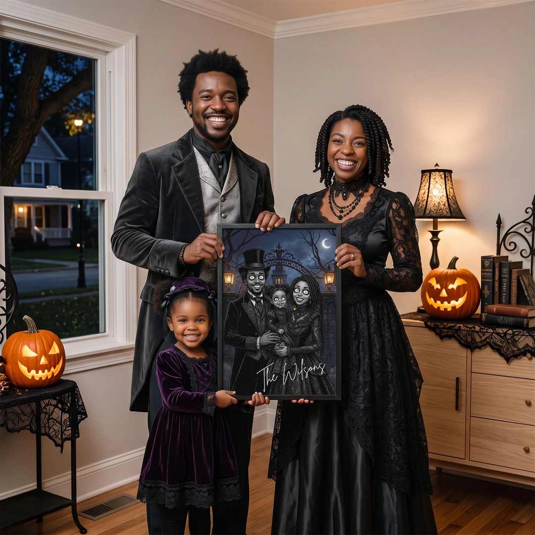 Personalized Poster "Family Gothic"