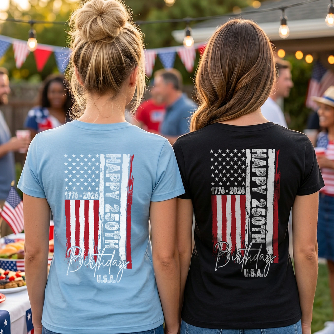 Personalized T-Shirt “Happy 250th Birthday”