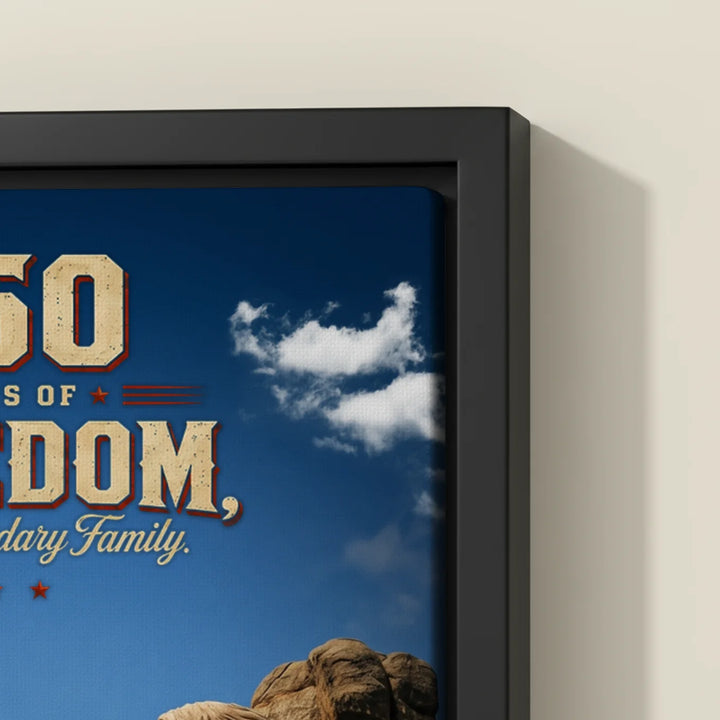 Personalized Canvas "250 Years Freedom"