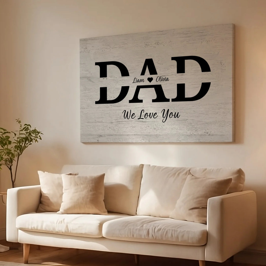 Personalized Canvas "DAD"