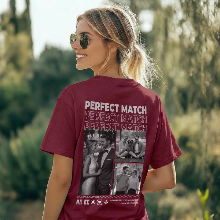 Personalized Oversized T-Shirt "Perfect Match"