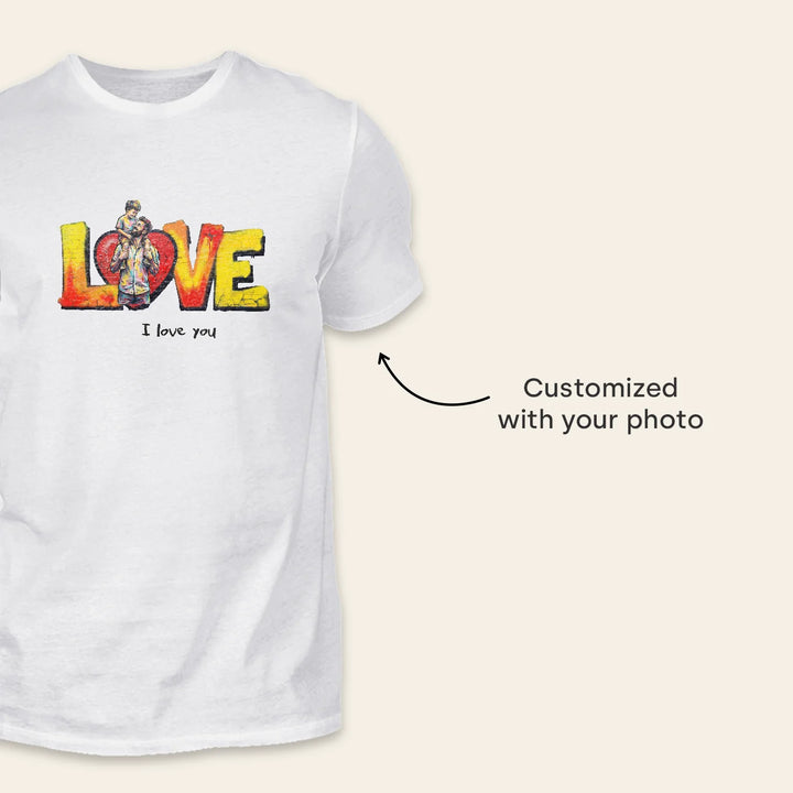 Personalized T Shirt "Love Dad"
