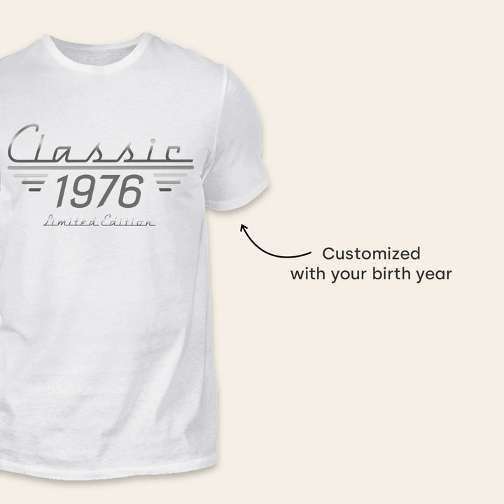 Personalized T-Shirt "Retro Birth Year"