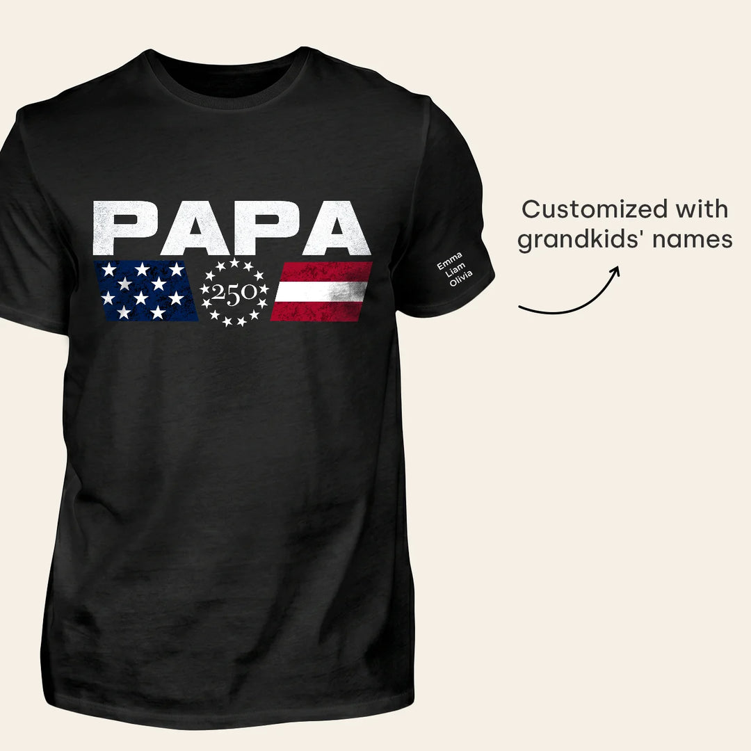 Personalized T-Shirt "250 Years for Dad"