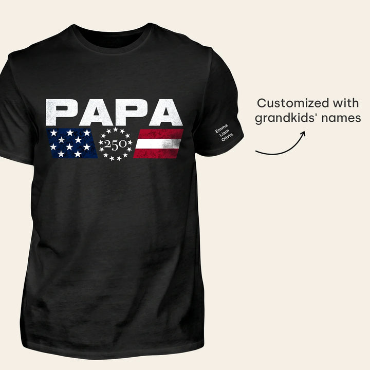 Personalized T-Shirt "250 Years for Dad"