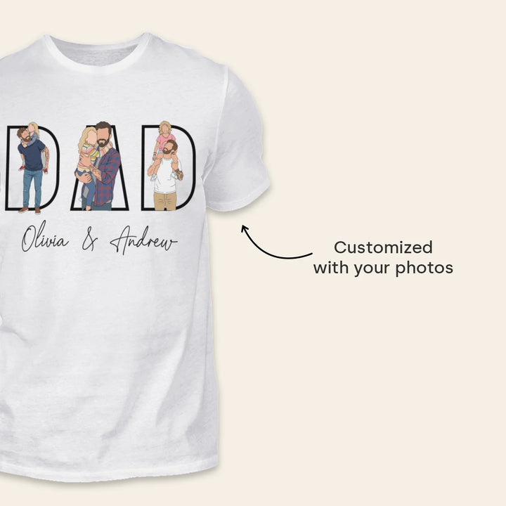 Personalized T-Shirt "DAD" with Photos