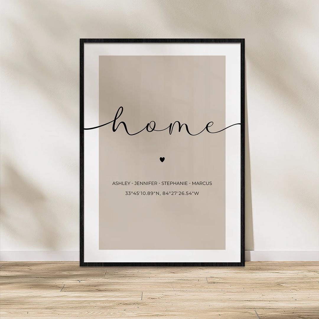 Personalized Poster "Your Home"