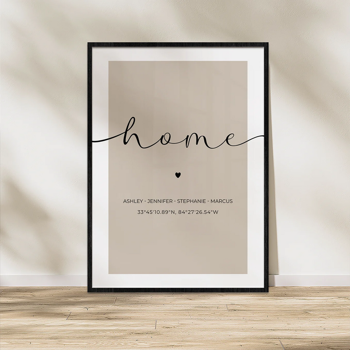 Personalized Poster "Your Home"