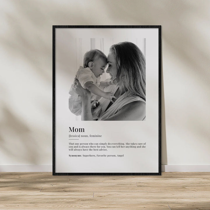 Personalized Photo Poster "Mom Definition"