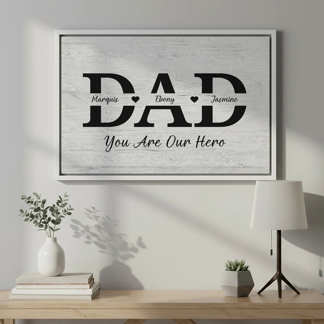 Personalized Canvas "DAD"