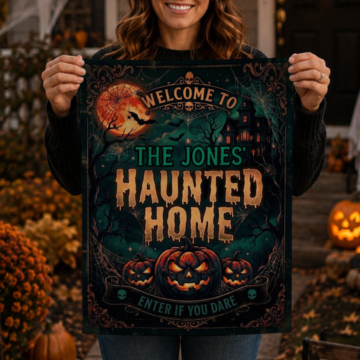Personalized Flag "Monsters Welcome"
