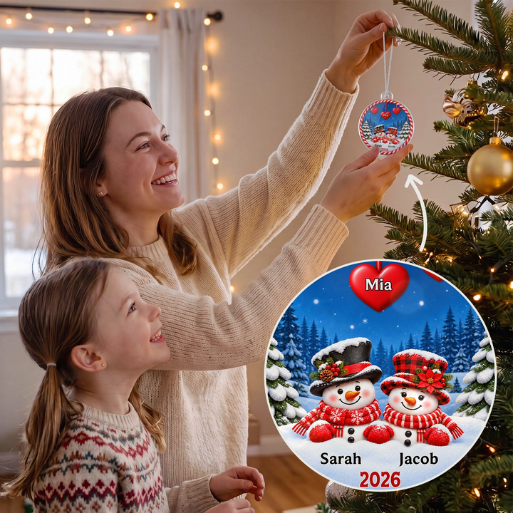Personalized Christmas Ornament "Snowman"