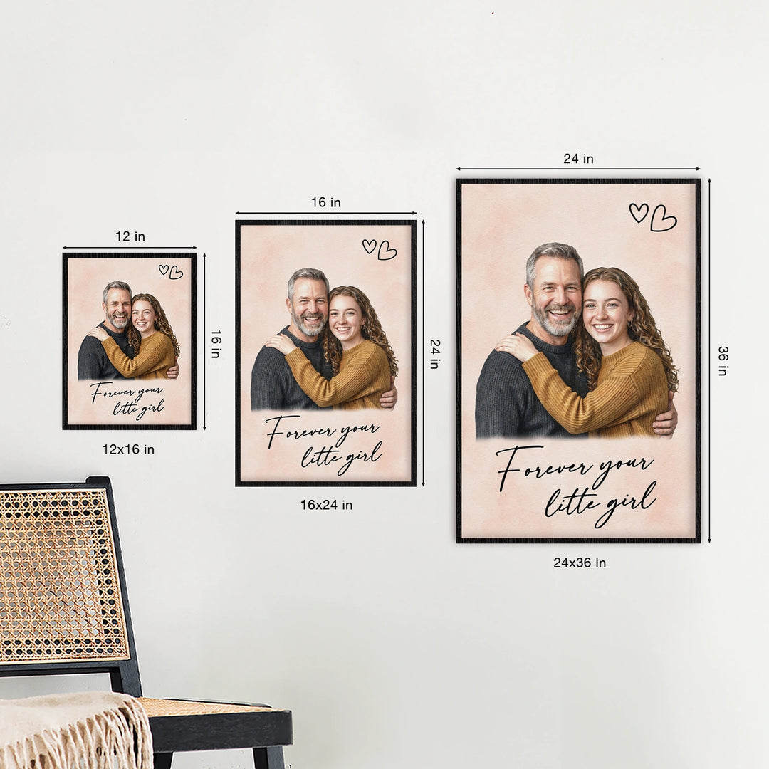 Personalized Poster "Forever Your Little Girl"